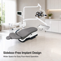 Fauteuil dentaire Sidebox Free Implant S2-IMPLANT PLUS certifié CE, ergonomique, électrique, à quatre poignées, gain de place, vente en gros
