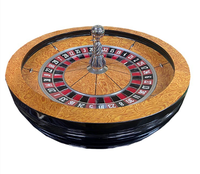 Meilleures roues de roulette de 32 pouces en cuir de couleur de casino en bois massif de haute qualité pour casino professionnel avec boule de roulette gratuite