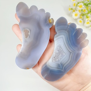 Ornements de pied en géode d'agate de qualité supérieure en gros, cadeaux de cristal de haute qualité idéaux pour les fêtes - Product Image 4