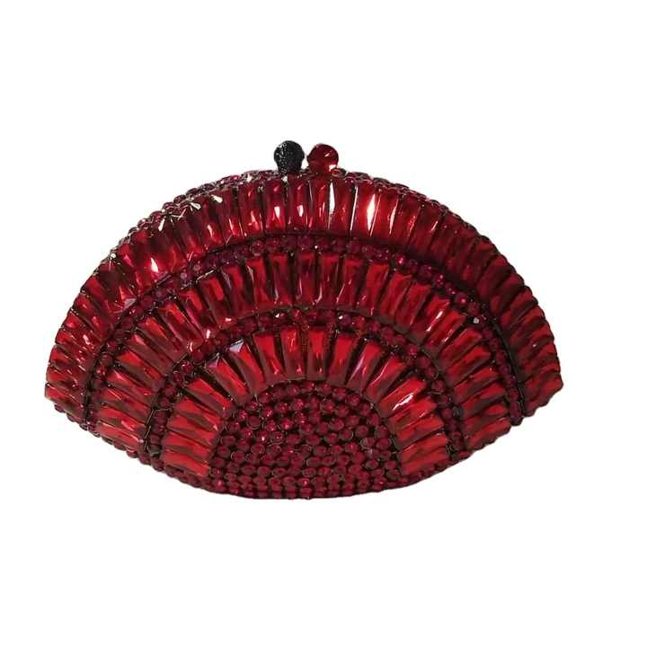 the TROPICANA - Women Crystal Stones Evening Bags, Wedding Clutch Bag Purse, Diamond Clutches, Bridal Handbags