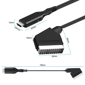 <span class=keywords><strong>Adaptateur</strong></span> convertisseur vidéo/audio <span class=keywords><strong>USB</strong></span> Scart HD 720P/1080P avec conducteur en cuivre nu et gaine en PVC pour téléviseur HD, moniteur, projecteur - Product Image 3