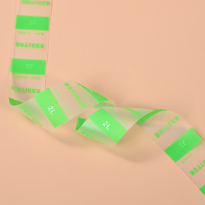 Étiquettes de col en TPU Minjong, sur mesure, transparentes, en PVC, lavables, pour vêtements - Product Image 3