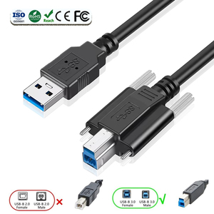 <span class=keywords><strong>Usb</strong></span> <span class=keywords><strong>3.0</strong></span> AM để <span class=keywords><strong>bm</strong></span> Nam để B nam nối cáp với khóa vít 5gbps tốc độ Braid & lá chắn cho máy ảnh công nghiệp máy in - Product Image 2