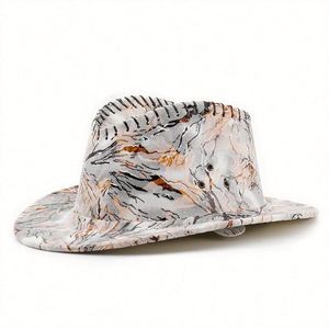 2025 New Arrival Vegan Suede Leather Cowboy <b>Hat</b> Beach Travelling Fashion Dress Short Brim Fedora <b>Hat</b> - Product Image 6