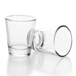 Verres à expresso personnalisés en gros avec logo, petits verres à shot en forme de balle pour vin, whisky, verre à whisky, verre à shot vierge pour sublimation - Product Image 1
