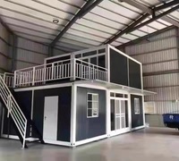 Maison conteneur détachable personnalisée au design de ferme pour restaurant et appartement fonctionnel