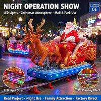Train électrique miniature de Noël du Père Noël pour jeux de carnaval et parc d'attractions, à vendre