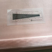 Tissu en cuivre pur ultra fin de 40 µm, 45 µm, 50 µm, 60 µm pour vêtements de protection contre les ondes électromagnétiques