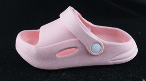 Sandalias <span class=keywords><strong>de</strong></span> EVA antideslizantes para exteriores <span class=keywords><strong>de</strong></span> verano para <span class=keywords><strong>niñas</strong></span> pequeñas, tobogán impermeable con punta abierta y cierre sin cordones con correa trasera - Product Image 3