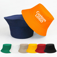 HB0001 topi pancing uniseks warna solid musim panas luar ruangan topi ember nelayan katun rajut Veracap kustom Hombre