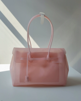 Sac fourre-tout de luxe personnalisé en PVC effet gelée, étanche et élégant, sac à main à bandoulière pour femme, idéal pour les voyages