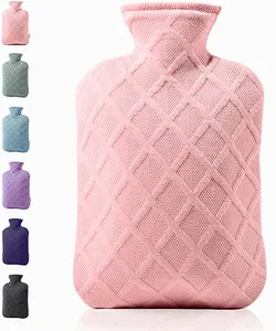 Hot Water Bottles For Pain Relief Heating Rubber Hot Water Bag Hot Compress Hot Pouch For Body Heat And Cold Therapy