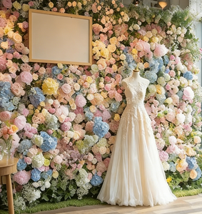 Mur de fleurs artificielles pour rue commerciale, embellissement extérieur, attire <span class=keywords><strong>les</strong></span> passants - Product Image 1