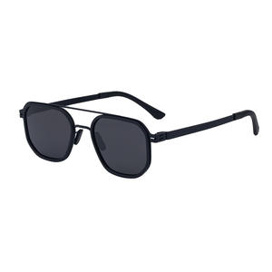 My-98321 Gafas de Sol Cuadradas para Hombre, Lentes Polarizadas TAC con Protección UV400, Marco de Metal y Plástico, Color Negro, para Conducir al Aire Libre, Protección Solar - Product Image 5