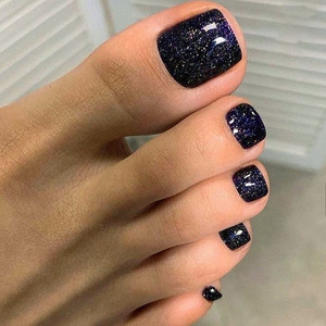 24 <span class=keywords><strong>Uñas</strong></span> Postizas Acrílicas, Puntas Brillantes de Moda, <span class=keywords><strong>Uñas</strong></span> Decorativas <span class=keywords><strong>para</strong></span> Pies, Herramientas de Diamantes <span class=keywords><strong>para</strong></span> <span class=keywords><strong>Uñas</strong></span> de los Pies - Product Image 2