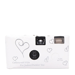 Love White Wedding <strong>Disposable</strong> <strong>Camera</strong> 35MM <strong>Pack</strong> Boda 18-Exposure Film <strong>Camera</strong> with Color Films Single Use <strong>Camera</strong> - Product Image 2