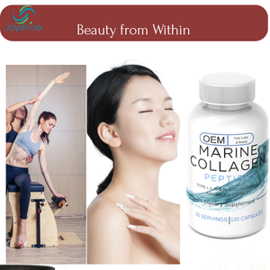 Deniz Kolajeni Takviye Hapları 1800mg, Eklenmiş Hyaluronik Asit, <span class=keywords><strong>C</strong></span> Vitamini ve Mineraller ile Saç, Cilt ve Tırnaklar <span class=keywords><strong>i</strong></span>çin 120 Kapsül - Product Image 3