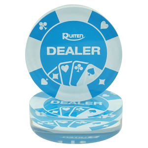 Offre Spéciale 1 PC acrylique 70mm diamètre en appuyant sur le distributeur de jetons de Poker Transparent - Product Image 1