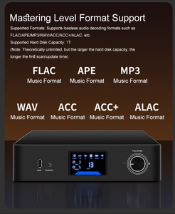 Steaming Media Digital <strong>Decoding</strong> Aluminium Power Amplifier 2-Channel Home and Professional 600W Class D <strong>Output</strong> Circuitry - Product Image 5