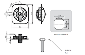 Nouvelles serrures encastrées en plastique et alliage de zinc, serrures encastrées pour armoires, serrures encastrées <span class=keywords><strong>DMZ</strong></span> - Product Image 5