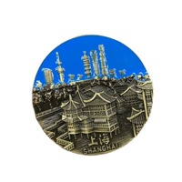 Frankreich England Deutschland USA Brasilien Italien Metall Magnetischer Kühlschrank-Flaschenöffner Kreatives 3D Geschenk Shanghai Kühlschrankmagnet