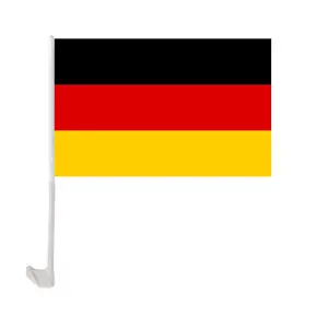 Sunshine prezzo a buon mercato personalizzato paese germania bandiere nazionali promozionali per finestrini dell'auto bandiera europea della mano di calcio