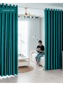 Rideaux occultants à dos noir, occultation totale, isolation <span class=keywords><strong>thermique</strong></span>, protection solaire, à œillets, design moderne, 100% polyester, 200-260 g/m² - Product Image 5