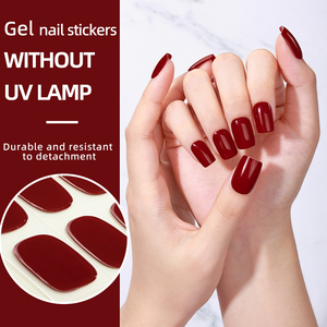 เจลทาเล็บคุณภาพระดับร้านทำเล็บ ติดทนนาน ไม่ต้องใช้หลอดไฟยูวี สติ๊กเกอร์ติดเล็บเจล กดติดเล็บเจล แถบเจลติดเล็บ ไม่ต้องใช้ยูวี - Product Image 4