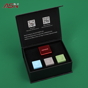 Kit de <span class=keywords><strong>craie</strong></span> de billard R-QK ASN 3 pièces avec étui magnétique en métal, 4 couleurs, haute friction, antidérapant, accessoire de billard professionnel, vente en gros - Product Image 3