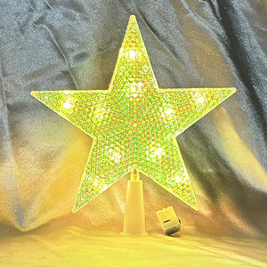 Stella di Natale Luminosa a Cinque Punte a Forma di Luna, 15cm/21cm, Eco-Friendly, Alta Qualità, Colori Caldi Scintillanti - Product Image 6