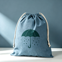 Pochette à cordon en toile avec logo personnalisé, motif dessin animé, écologique et réutilisable, pour appareil photo, objectif, gadgets électroniques, petits objets