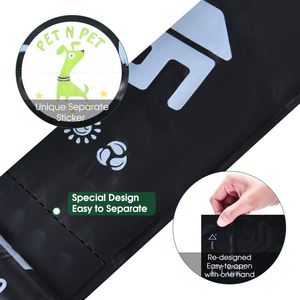Distributeur de sacs à déjections canines personnalisés imprimés en gros, parfumés, mains libres, pour laisse de chien, respectueux de l'environnement - Product Image 4