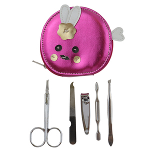 Venta al por mayor profesional uñas herramientas viaje portátil pequeño Set manicura con bolsa cortador uñas de archivo - Product Image 3