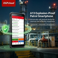 Smartphone antidéflagrant A13 pour patrouilles, appareil Android intrinsèquement sûr, téléphone robuste pour l'inspection des installations chimiques, pétrolières et gazières
