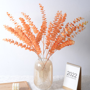 5 Fourchette <span class=keywords><strong>Eucalyptus</strong></span> Plante Simulation Or Argent Feuille <span class=keywords><strong>En</strong></span> Plastique Souple Vert Décor À La Maison <span class=keywords><strong>Pot</strong></span> pour Noël Saint Valentin Mariage - Product Image 5