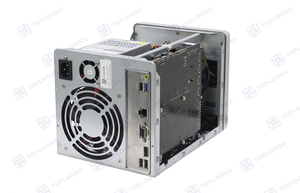 Gabinete NAS-04 com <span class=keywords><strong>4</strong></span> Baias para HDD de <span class=keywords><strong>3.5</strong></span> polegadas, Acabamento em Madeira, Backplane SATA de 6Gb, Suporta Placas-Mãe <span class=keywords><strong>MINI</strong></span>-<span class=keywords><strong>ITX</strong></span>, Fonte Flex 1U, para Projetos DIY - Product Image 4