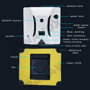 Robot nettoyeur de vitres <span class=keywords><strong>Hobot</strong></span> Machine de balayage sous vide en verre Vertical pour usage domestique Robot nettoyeur de vitres par pulvérisation d'eau - Product Image 4