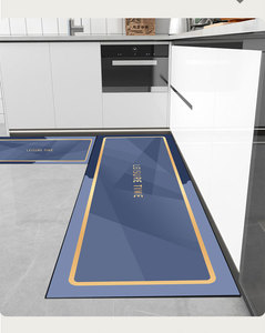 Ensemble de <span class=keywords><strong>tapis</strong></span> imprimés modernes en microfibre antidérapant, doux, anti-fatigue, absorbant l'humidité et à séchage rapide pour la cuisine - Product Image 4