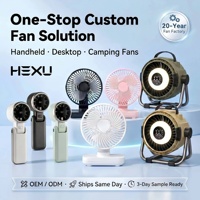 Ventilateur Turbo Portable Pliable à Grande Vitesse avec Affichage Numérique, Rechargeable, OEM/ODM, Vente en Gros Usine H03