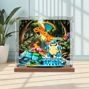Étui de présentation anti-poussière en acrylique pour collectionneurs du Trio légendaire Pokémon, modèle YLD-AD27, ensemble 72153, boîte de rangement pour figurines, fabriqué en Chine - Product Image 1