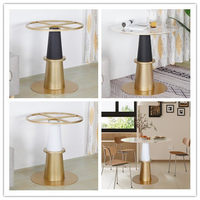 Pieds de table modernes en métal personnalisables, support de bureau, pour table de salon, table à manger, table basse, étagère, plaque de pied en roche