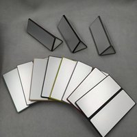 Étui/Pochette à lunettes de soleil rectangulaire personnalisé YAZHI, étui en métal fin brillant de luxe