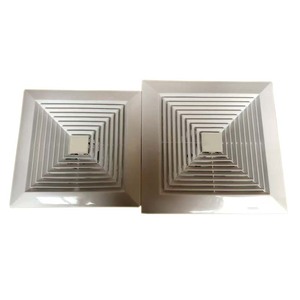 Manufacture Fourniture Directe Système de CVC Noyau Amovible Persiennes En Alliage D'aluminium Plafond En Plastique 4 Voies Carré Diffuseur D'air - Product Image 3