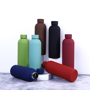 ขวดโลโก้ที่กําหนดเอง 350ml 500ml 750ml ผนังคู่ปากเล็กขวดน้ําสูญญากาศสแตนเลส - Product Image 1