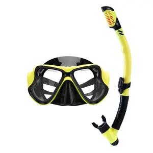 新款浮潜潜水面罩套装，配有高质量潜水浮潜管和护目镜
