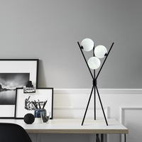 Lampadaire LED Minimaliste de Luxe Design Lune, Petit Modèle en Métal pour Salon, Canapé, Chambre à Coucher, Ambiance Rouge Tendance