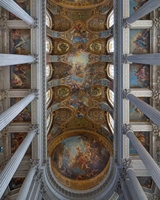 Corniche de plafond en plâtre moderne pour mur de fond TV, ligne décorative écologique pour hôtels et hôpitaux