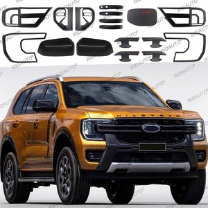 ชุดฝาครอบตัวเครื่องสีดำด้านสำหรับตกแต่งขอบไฟล้อมรอบสำหรับ2023 2024 <span class=keywords><strong>Ford</strong></span> <span class=keywords><strong>Everest</strong></span> - Product Image 3