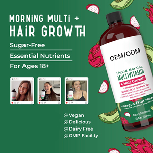 Productos de Belleza, Líquido Oral Multivitamínico de 450 ml con Ingredientes Naturales Antioxidantes para el Crecimiento del Cabello, Suplemento de Biotina para Mujeres - Product Image 3