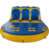 Bateau gonflable de parc aquatique remorquable pour Band Wagon River, durable, léger, usage commercial
